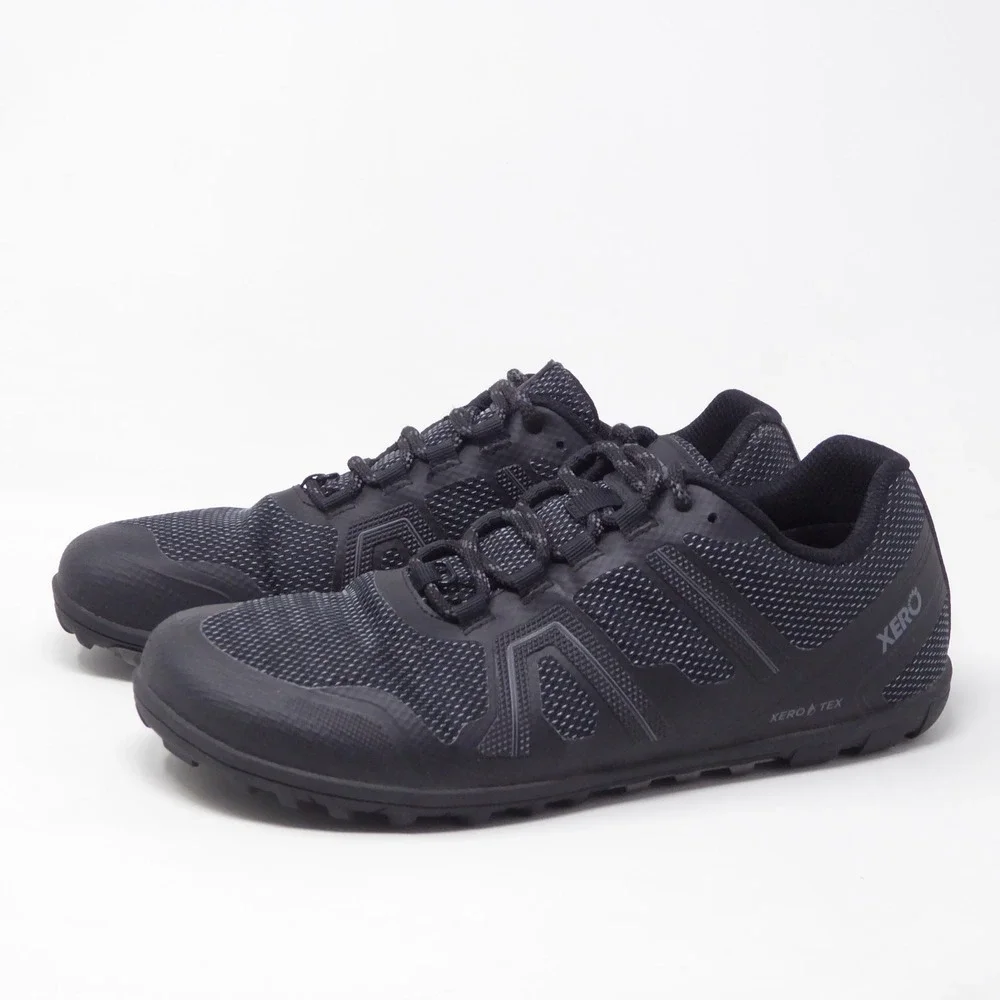 Xero Shoes Women Mesa Trail WP Black Waterproof Barefoot Sneakers 9.5